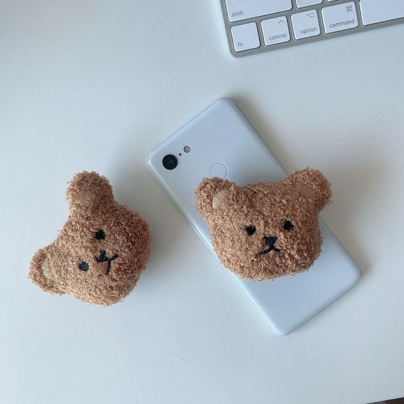 PHONE GRIP HOLDER Cute Bear Holder Phone Stand Korean Style | Gifts For Her - Picture 1 of 3